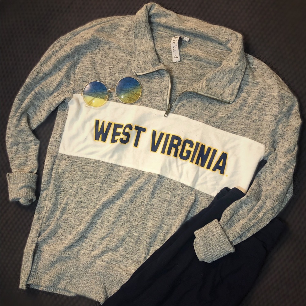 WVU half zip💛💙